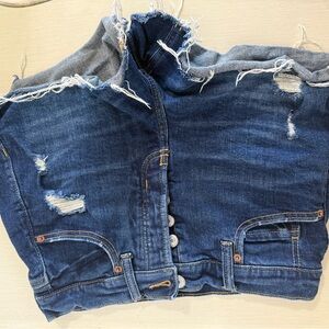 Old Navy Blue Jean Shorts Distressed Style